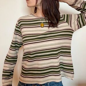 Vintage Bobbie Brooks Striped Long Sleeve Sweater - Size L